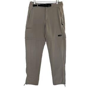 REI Convertible Hiking Pants Women's‎ Size 12 Tan Khaki Zip Off Outdoor Camping